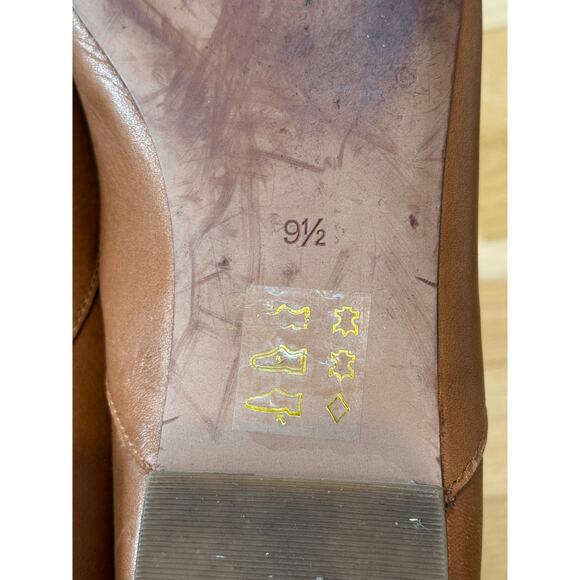 Madewell The Frances Skimmer Pointed Loafers Shoes Tan Leather Size 9.5 - Picture 6 of 8